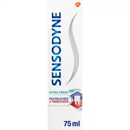 Jumbo Sensodyne Gevoeligheid & Tandvlees Extra Fresh 75 ML aanbieding