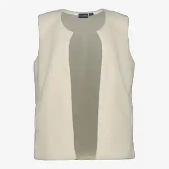 Scapino TwoDay dames teddy gilet lichtbeige aanbieding