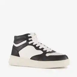 Scapino Blue Box hoge dames sneakers zwart wit aanbieding
