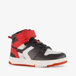 Scapino Blue Box hoge jongens sneakers zwart rood aanbieding