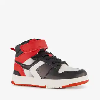 Scapino Blue Box hoge jongens sneakers zwart rood aanbieding
