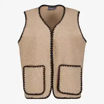 Scapino TwoDay dames teddy gilet bruin aanbieding