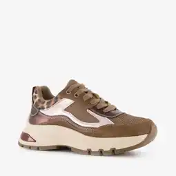 Scapino Harper dames sneaker bruin aanbieding