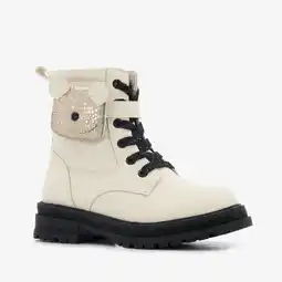 Scapino Blue Box meisjes veterboots met vakje wit aanbieding