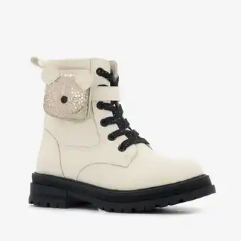 Scapino Blue Box meisjes veterboots met vakje wit aanbieding