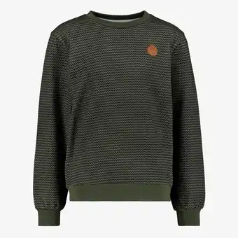 Scapino Unsigned jongens sweater groen aanbieding