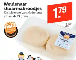 Coop Weidenaar shoarmabroodies aanbieding
