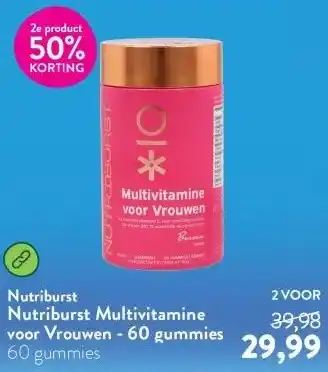 Holland & Barrett Nutriburst Multivitamine voor Vrouwen - 60 gummies aanbieding