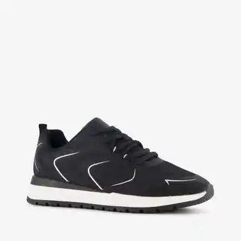 Scapino Blue Box dames sneakers zwart wit aanbieding