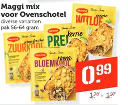Coop Maggi mix woor Ovenschotel aanbieding