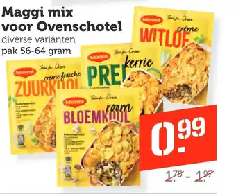 Coop Maggi mix woor Ovenschotel aanbieding