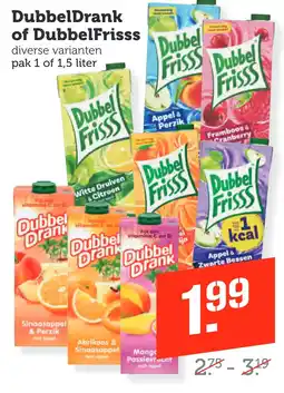 Coop DubbelDrank of DubbelFrisss aanbieding