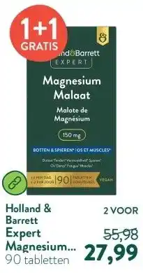Holland & Barrett Expert Magnesium Malaat 150mg aanbieding