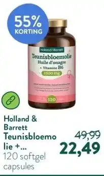 Holland & Barrett Teunisbloemolie + Vitamine B6 1500mg aanbieding