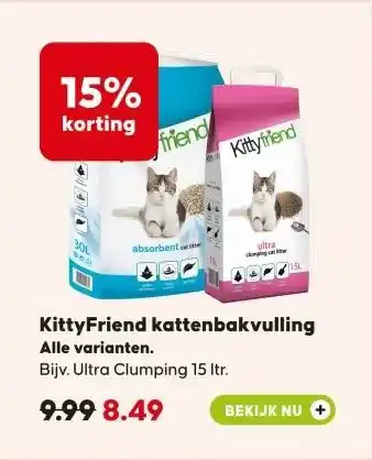 Pets Place KittyFriend kattenbakvulling aanbieding