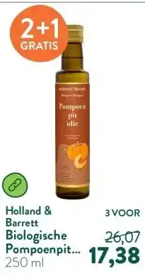 Holland & Barrett Biologische Pompoenpitolie aanbieding