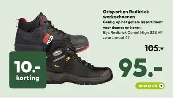 Pets Place Grisport en Redbrick werkschoenen aanbieding