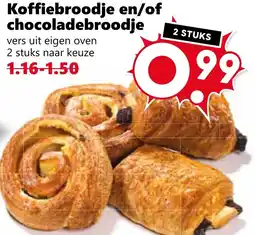 CoopCompact Koffiebroodje en/of chocoladebroodje aanbieding