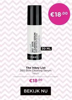 ICI Paris XL The Inkey List 360 Skin Clearing Serum aanbieding