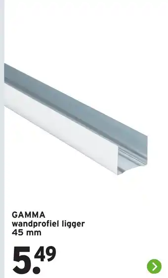 GAMMA Gamma wandprofiel ligger aanbieding
