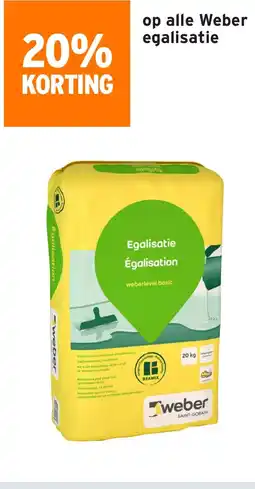GAMMA Op alle Weber egalisatie aanbieding