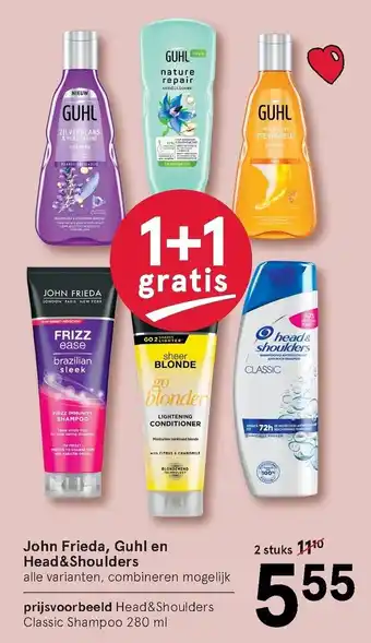 Etos John Frieda, Guhl en Head&Shoulders aanbieding