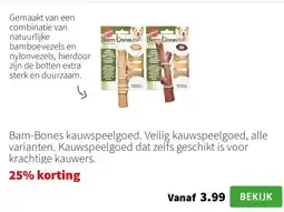 Intratuin Bam-Bones kauwspeelgoed. Veilig kauwspeelgoed aanbieding