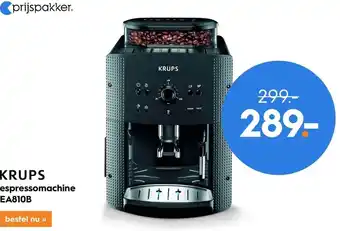 Blokker KRUPS espressomachin EA810B SSO aanbieding