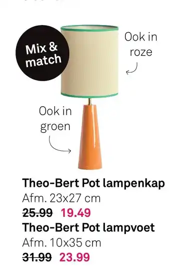 Karwei Theo-Bert Pot lampenkap aanbieding