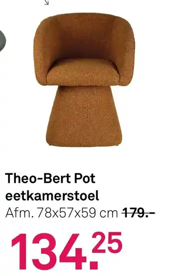 Karwei Theo-Bert Pot eetkamerstoel aanbieding