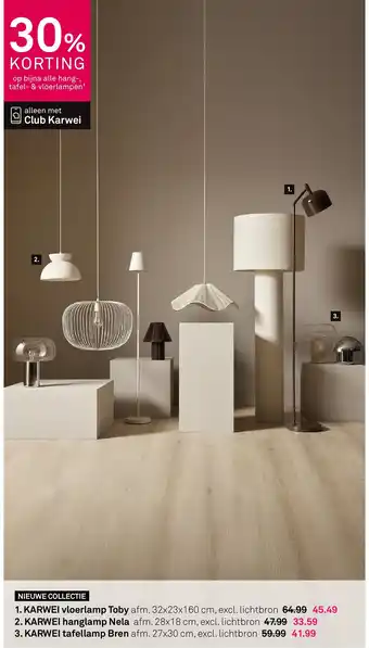 Karwei KARWEI vloerlamp Toby aanbieding