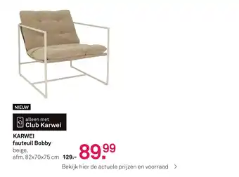 Karwei Karwei fauteuil Bobby aanbieding