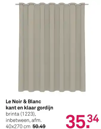 Karwei Le Noir & Blanc kant en klaar gordijn aanbieding