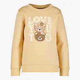 Scapino TwoDay meisjes sweater met teddy berenkopjes geel aanbieding