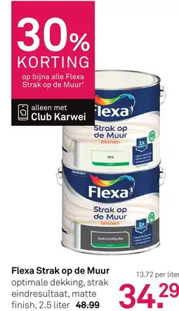 Karwei Flexa Strak op de Muur aanbieding