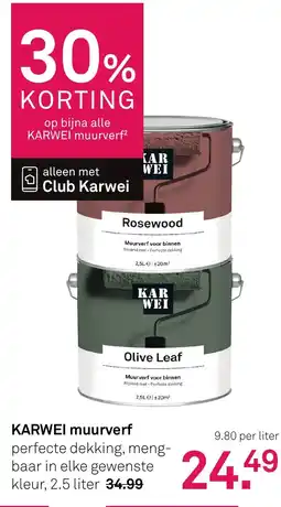Karwei Karwei muurverf aanbieding