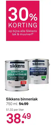 Karwei Sikkens binnenlak aanbieding