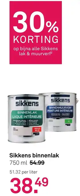 Karwei Sikkens binnenlak aanbieding