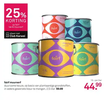 Karwei Fairf muurverf aanbieding