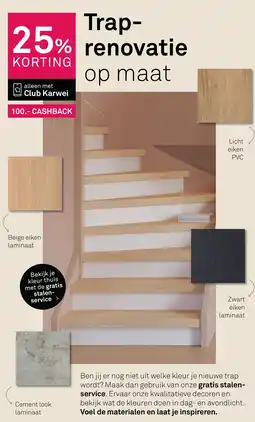 Karwei Trap - renovatie op maat aanbieding