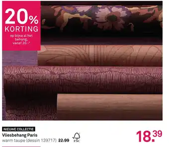 Karwei Vliesbehang Paris aanbieding