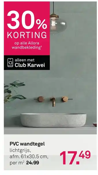 Karwei PVC wandtegel aanbieding