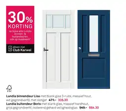 Karwei Lundia binnendeur Lisa aanbieding