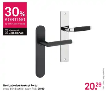 Karwei Novidade deurkrukset Porto aanbieding