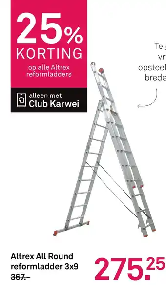 Karwei Altrex All Round reformladder aanbieding
