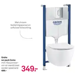 Karwei Grohe wc pack Como aanbieding