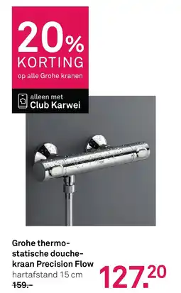 Karwei Grohe thermo- statische douche- kraan Precision Flow aanbieding