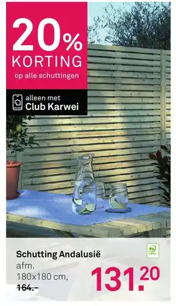 Karwei Schutting Andalusië aanbieding