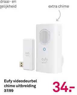 Karwei Eufy videodeurbel chime uitbreiding aanbieding