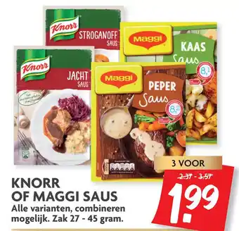 Dekamarkt Knorr Of Maggi Saus aanbieding